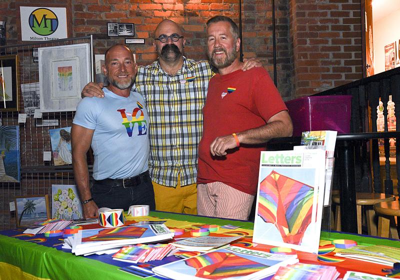 CAMP Rehoboth was on hand to provide information about various programs. Shown are (l-r) Mark Shaw, Sal Seeley and Rob Jaskinski.
